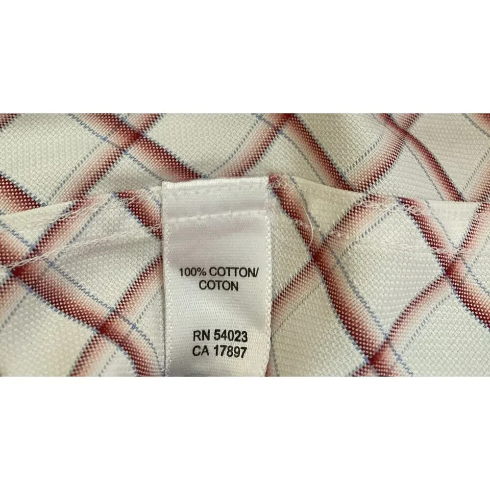 Banana Republic Mens Size L 16-16 1/2 Plaid Collared Button Down Dress Shirt